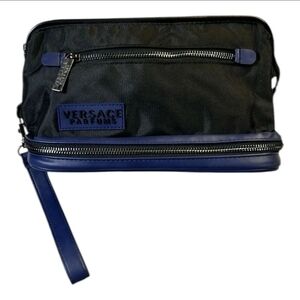 Versace Black and Blue Men's Bag